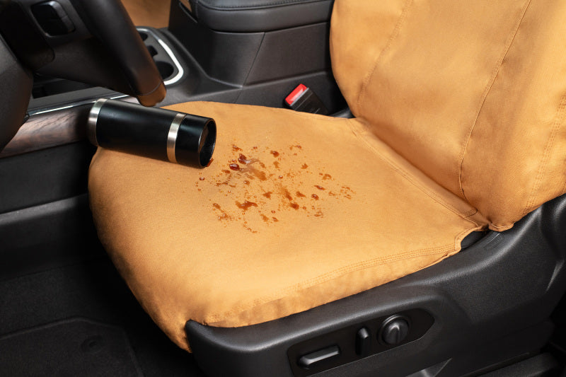 Covercraft SSC2533CABN 19-24 Chevrolet Silverado Carhartt SeatSaver Custom Front Row Seat Covers - Brown