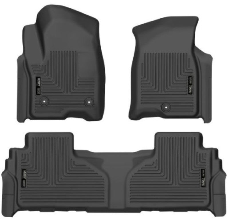 Husky Liners 99241 21-23 Suburban/Tahoe/Yukon/Yukon XL Weatherbeater Front & 2nd Seat Floor Liners - Black
