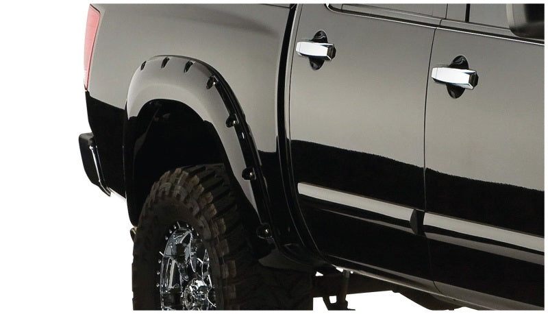Bushwacker 70908-02 04-15 Nissan Titan Pocket Style Flares 4pc 67.1/78.9/84/96in - Black