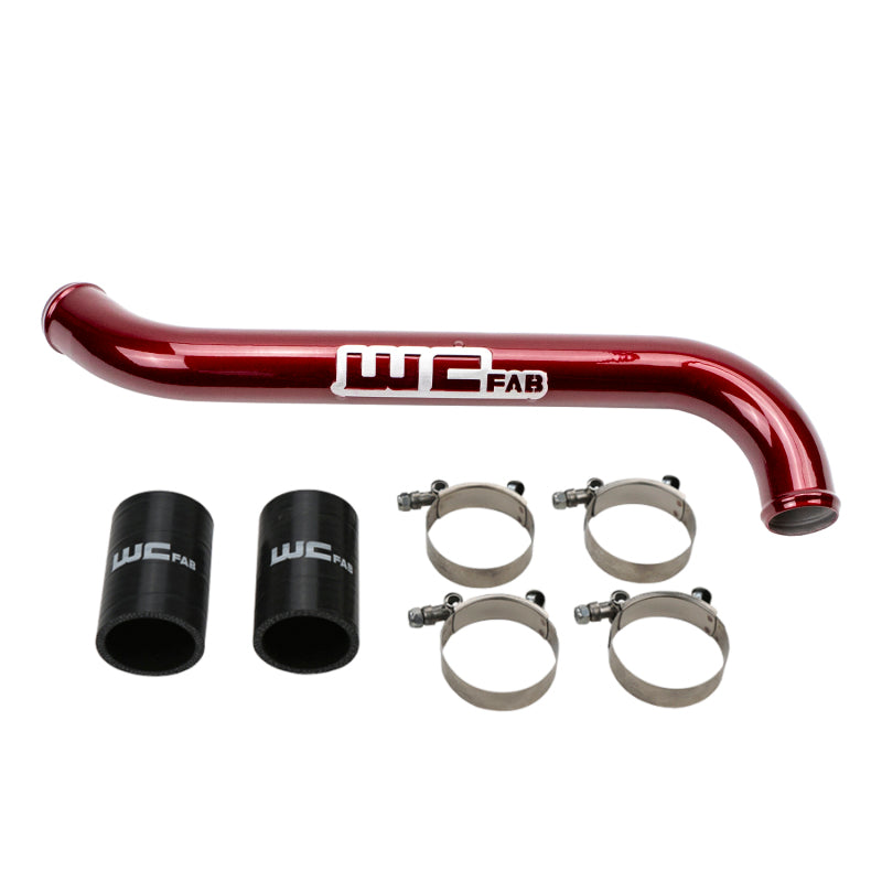 Wehrli WCF100696-RED 11-16 Chevrolet 6.6L LML Duramax Upper Coolant Pipe - WCFab Red