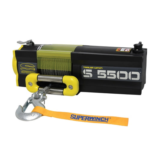 Superwinch 1455200 5500 LBS 12V DC 7/32in x 60ft Steel Rope S5500 Winch