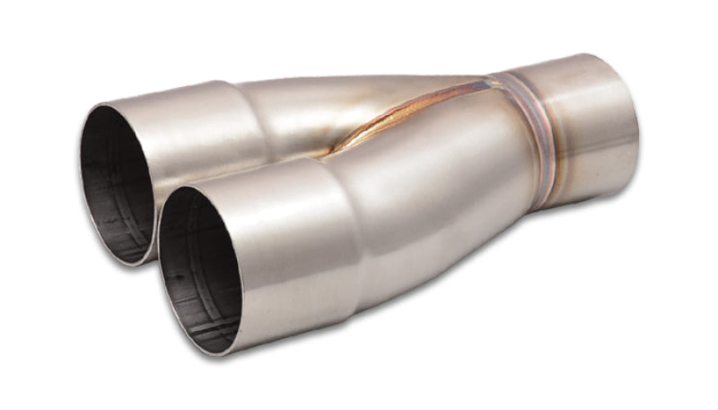 Vibrant 10357 2-1 SS Merge Collectors (2-1/2in Inlet Slipover ID 2-1/2in Outlet OD) - Sold Individually
