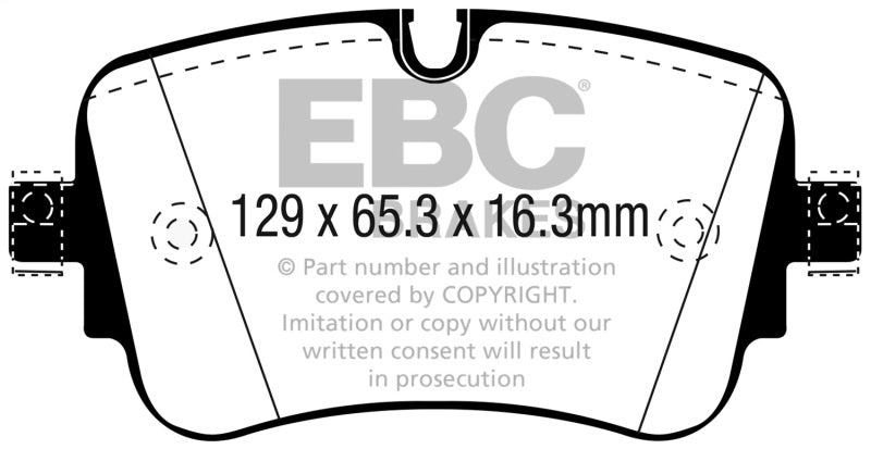EBC DP42299R 16-18 Audi Q7 Yellowstuff Rear Brake Pads
