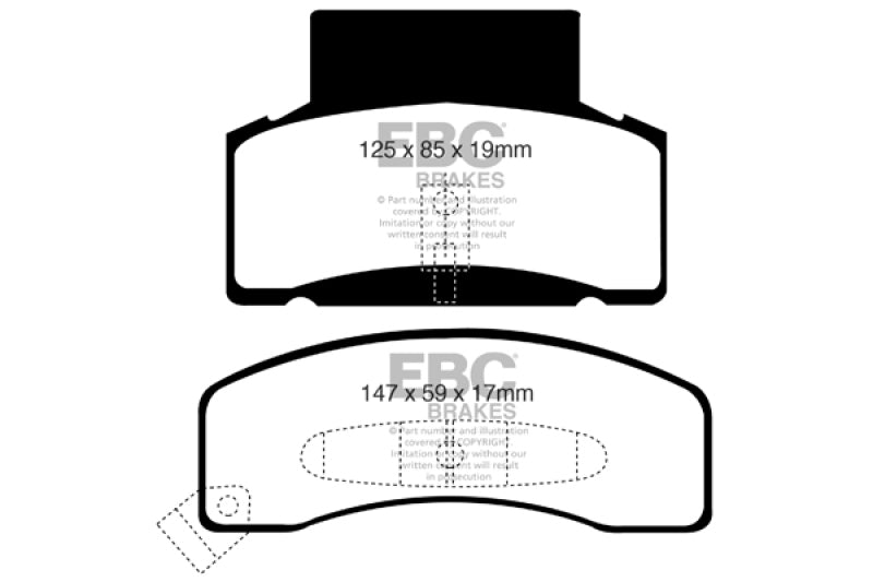 EBC DP41268R 92-99 Chevrolet C30 DRW Yellowstuff Front Brake Pads