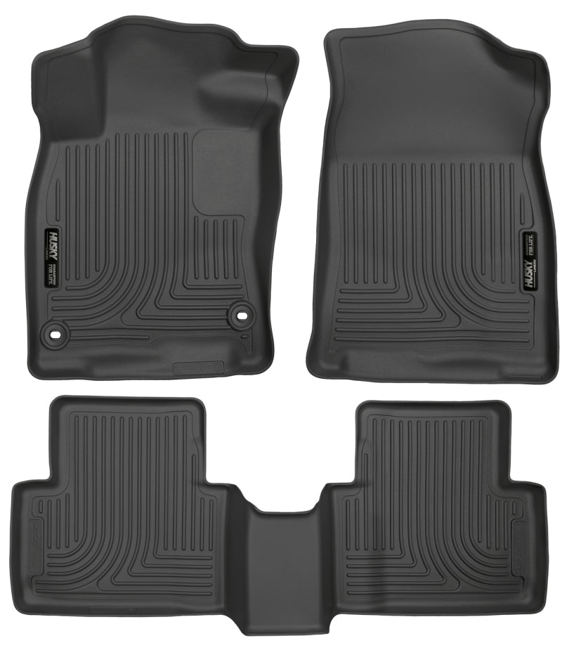Husky Liners 98461 2016 Honda Civic (4DR) WeatherBeater Combo Black Floor Liners