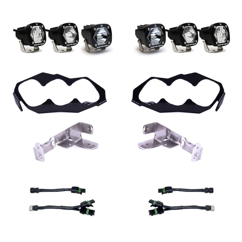 Baja Designs 448204 2024 Can-Am Maverick R Triple S1 Unlimited Headlight Kit