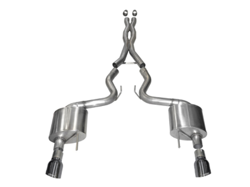 CORSA Performance 14332GNM Corsa 2015-17 Ford Mustang GT Coupe 5.0L 3in Sport Cat-Back Exhaust Dual Rear Exit w/ Gun Metal Tips