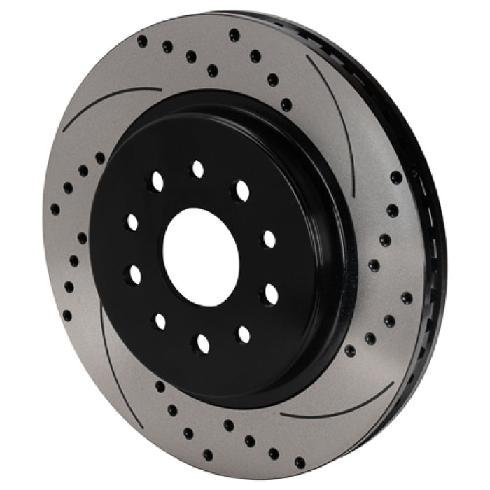 Wilwood 160-16965-BK SRP Drilled & Slotted Performance Rotor - Right Hand Side - Black Electro Coat