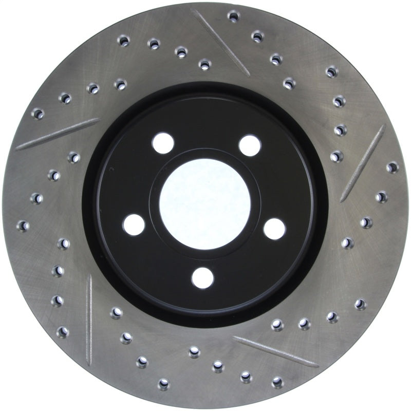 Stoptech 127.63053L StopTech 03-09 Chrysler PT Cruiser Tur / 03-05 Dodge Neon SRT-4 Front Left Slotted & Drilled Rotor