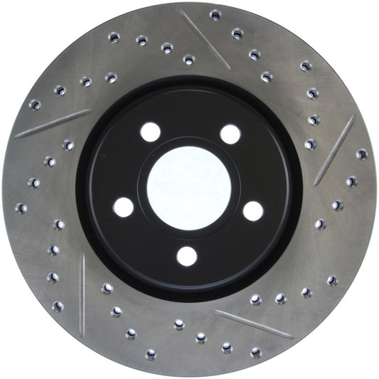 Stoptech 127.63053L StopTech 03-09 Chrysler PT Cruiser Tur / 03-05 Dodge Neon SRT-4 Front Left Slotted & Drilled Rotor