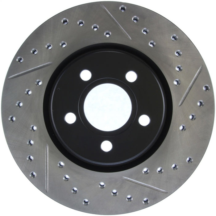 Stoptech 127.63053L StopTech 03-09 Chrysler PT Cruiser Tur / 03-05 Dodge Neon SRT-4 Front Left Slotted & Drilled Rotor