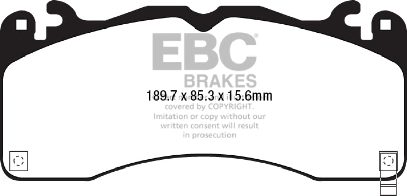 EBC DP43040R 15+ Ford Mustang 5.0 Performance Pkg Yellowstuff Front Brake Pads