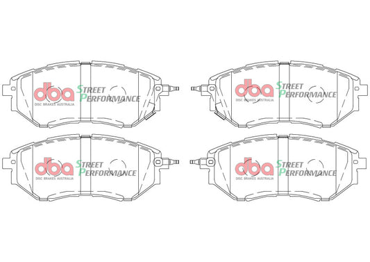 DBA DB1722SP 05-08 Subaru Legacy SP500 Front Brake Pads