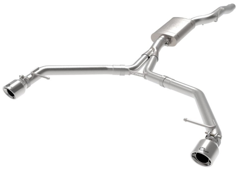 aFe 49-36437-P MACH Force-Xp 13-16 Audi Allroad L4 SS Axle-Back Exhaust w/ Polished Tips