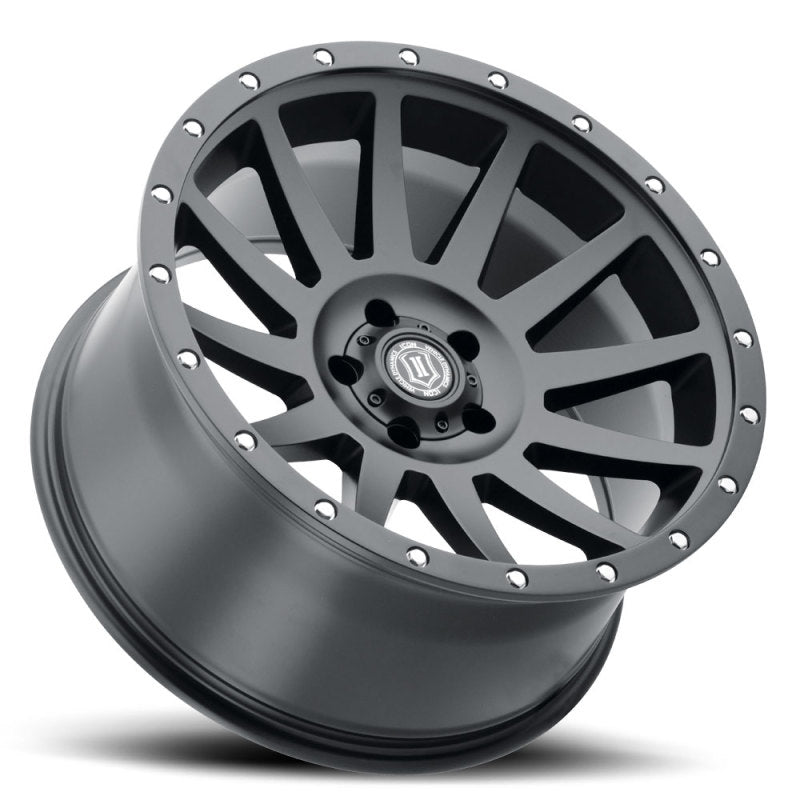 ICON 2020108347SB Compression 20x10 6x5.5 -19mm Offset 4.75inBS Satin Black Wheel