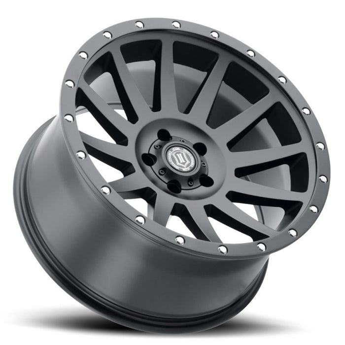 ICON 2020107350SB Compression 20x10 5x5 -12mm Offset 5in BS 71.5mm Bore Satin Black Wheel