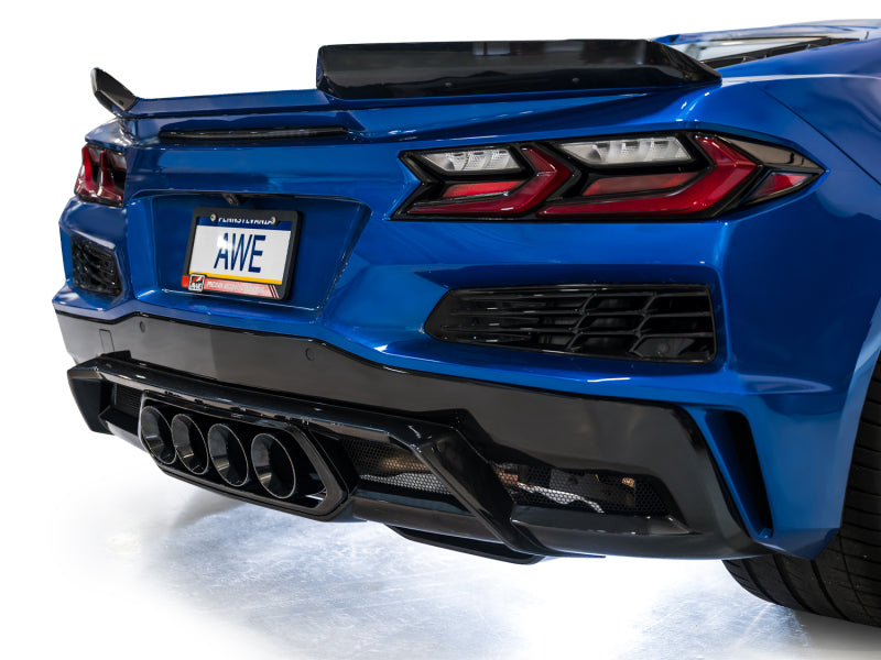 AWE Tuning 3025-43906 AWE 2023 C8 Corvette Z06 SwitchPath Cat-Back Exhaust - Diamond Black Tips