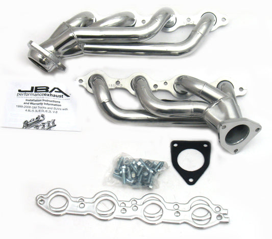JBA 1850S-2JS 02-13 GM Truck 4.8L/5.3L LS Silver Ctd Cat4Ward Header