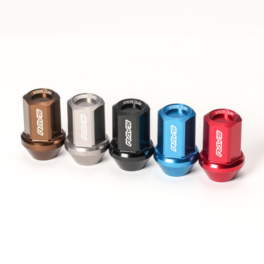 Rays W1712125C M12x1.25 5 holes 16pcs nut, 4pcs Lock nut, 1 adapter & 1 lock nut key - Chrome