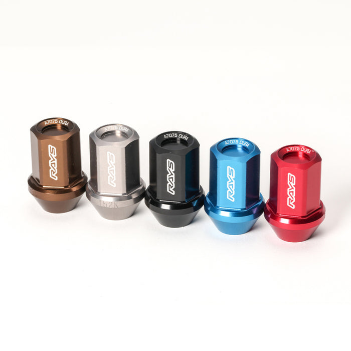 Rays W171215C M12x1.50 5 Hole 16pcs Nut 4pcs Lock Nut w/Adapter & Lock Nut Key - Chrome