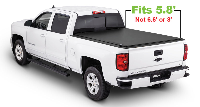 Tonno Pro LR-1050 14-19 Chevy Silverado 1500 5.8ft Fleetside Lo-Roll Tonneau Cover