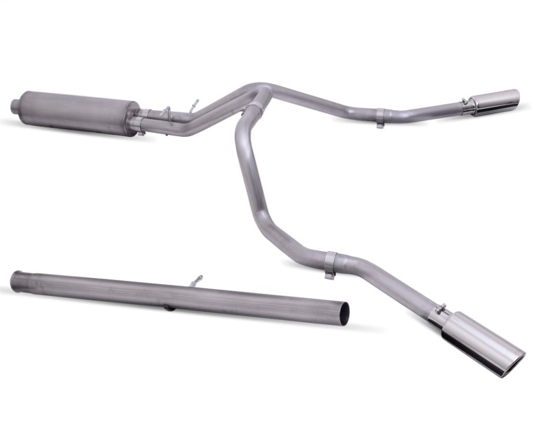Gibson 65714 20-22 Silverado/GMC Sierra 2500 HD 6.6L Crew Cab (Long Bed) Cat-Back Dual Extreme Exhaust