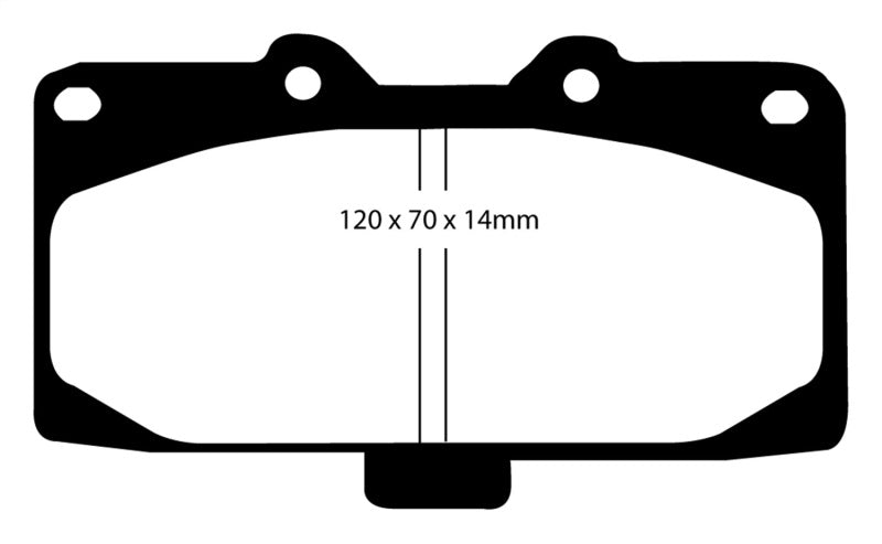EBC DP31200C 89-95 Nissan Skyline (R32) 2.6 Twin Turbo GT-R Redstuff Front Brake Pads
