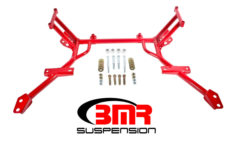 BMR Suspension KM009R BMR 05-10 S197 Mustang K-Member w/ No Motor Mounts and STD. Rack Mounts - Red