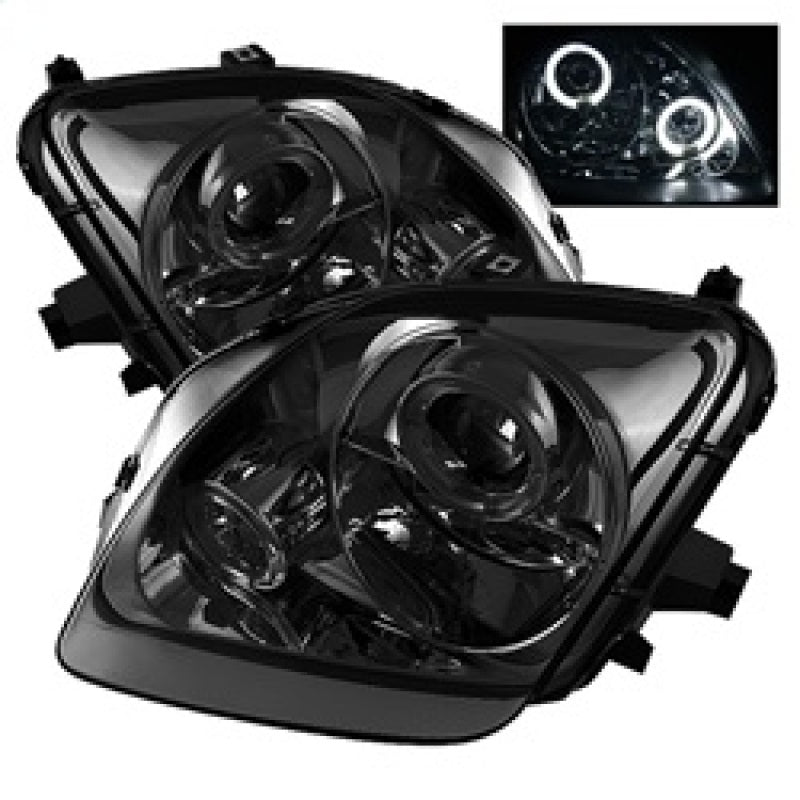 SPYDER 5011053 Spyder Honda Prelude 97-01 Projector Headlights LED Halo Smoke High H1 Low H1 PRO-YD-HP97-HL-SM