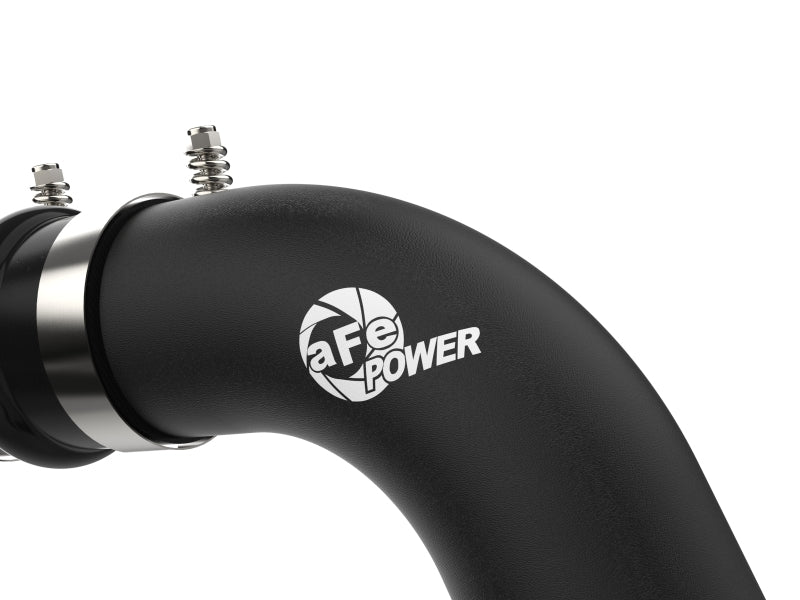 aFe 46-20444-B BladeRunner Black 3in Aluminum Charge Pipe Kit 20-21 GM Diesel Trucks V8-6.6L (td) L5P