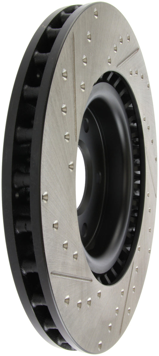 Stoptech 127.42076L StopTech Slotted & Drilled Sport Brake Rotor