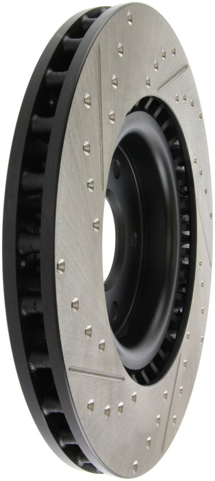 Stoptech 127.42076L StopTech Slotted & Drilled Sport Brake Rotor