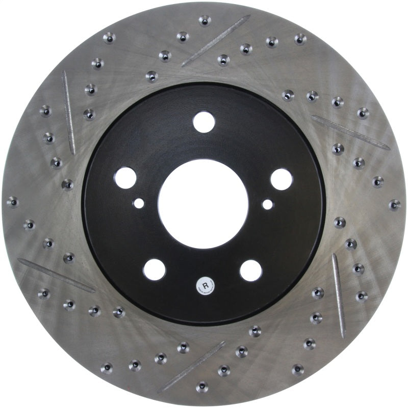 Stoptech 127.44125R StopTech 02 Lexus ES 250/300/330/350 / 05-07 Toyota Avalon Slotted & Drilled Right Front Rotor