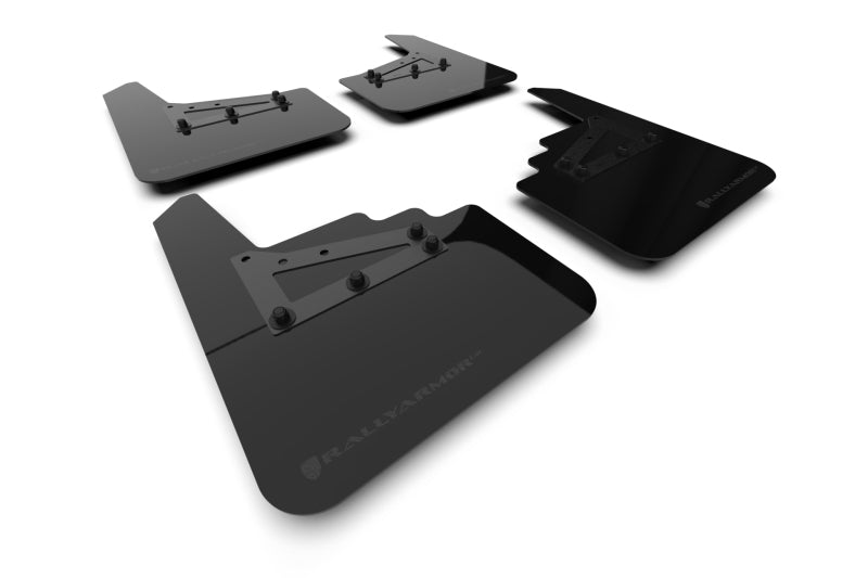 Rally Armor MF115-UR-BLK-MBK 21-25 Ford F-150 (Excl. Raptor) Black UR Mud Flap w/Metallic Black Logo
