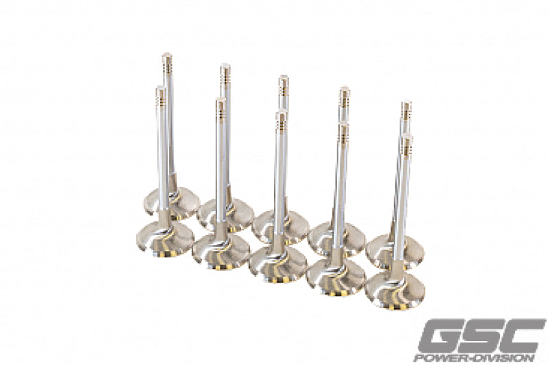 GSC Power Division 2256-10 GSC P-D Audi DAZA 33.9mm Head STD 104mm Long Chrome Polished Intake Valve - Set of 10