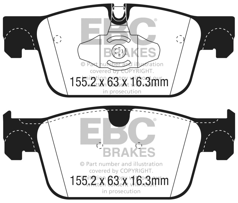 EBC DP22305 2017+ Volvo S90 2.0L Turbo Greenstuff Front Brake Pads
