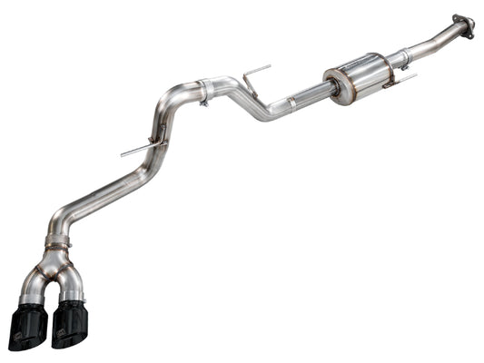 AWE Tuning 3015-33145 AWE 21-25 Ford F150 (14th Gen Reg Cab) Cat-Back Exhaust - 4.5in Dual Side Exit Diamond Black Tips
