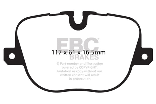 EBC DP62068 10-12 Land Rover Range Rover 5.0 Supercharged Greenstuff Rear Brake Pads