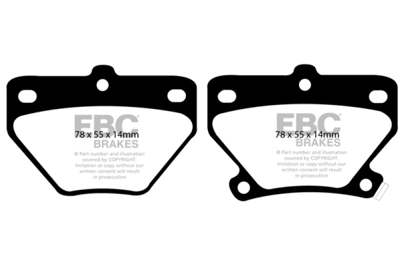 EBC DP41326R 02-08 Pontiac Vibe 1.8 GT Yellowstuff Rear Brake Pads