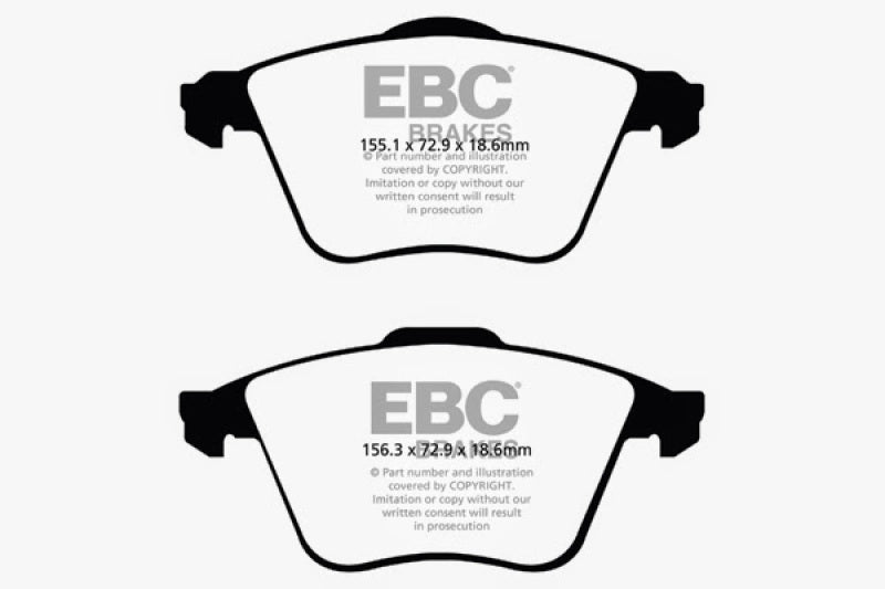 EBC DP31574C 07-13 Mazda 3 2.3 Turbo Redstuff Front Brake Pads