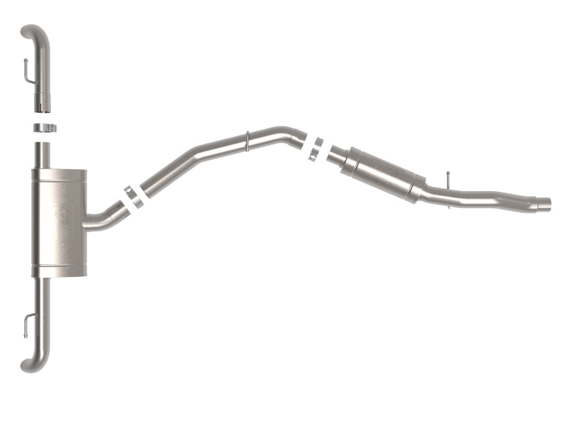 aFe 49-36447 MACH Force-Xp 17-21 Audi Q5 L4-2.0L (T) 3in to 2.5in Stainless Steel Cat-Back Exhaust System