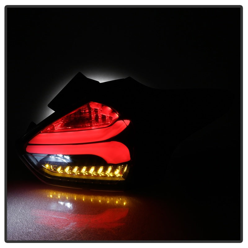 SPYDER 5085719 Spyder 15-17 Ford Focus Hatchback LED Tail Lights w/Indicator/Reverse - Black (ALT-YD-FF155D-LED-BK)