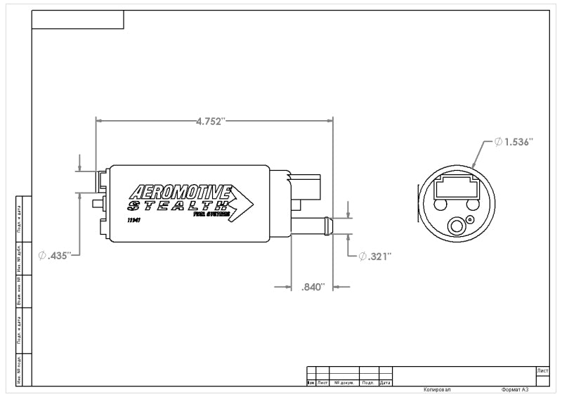 Aeromotive 11541 AER In-Tank Fuel Pumps