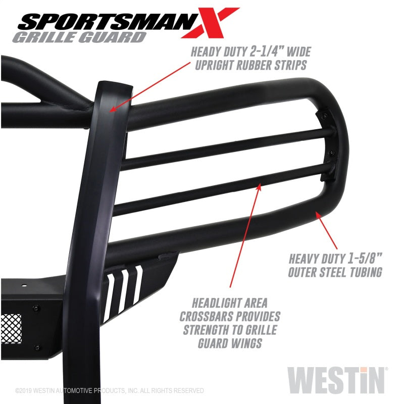 Westin 40-33885 16-21 Toyota Tacoma Sportsman X Grille Guard - Tex. Blk