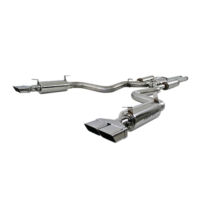 MBRP S7110304 08-11 Dodge Challenger SRT8 6.1L Hemi T304 Cat Back Dual Split Rear