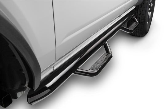 N-Fab F2172B Nerf Step 2021 Ford Bronco (4 Door) - Gloss Black - SRW - 3in