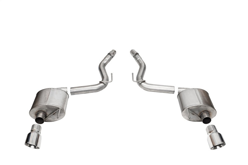 CORSA Performance 21256 Corsa 24+ Ford Mustang GT Touring Axle-Back Dual Rear Exit with 4.5in Pro Series Polished Tips