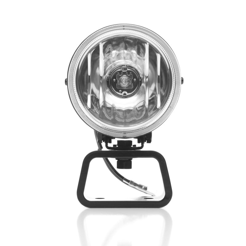 KC HiLiTES 490 Rally 400 4in. Round Halogen Light 55w Spread Beam (Pair Pack System) - Black