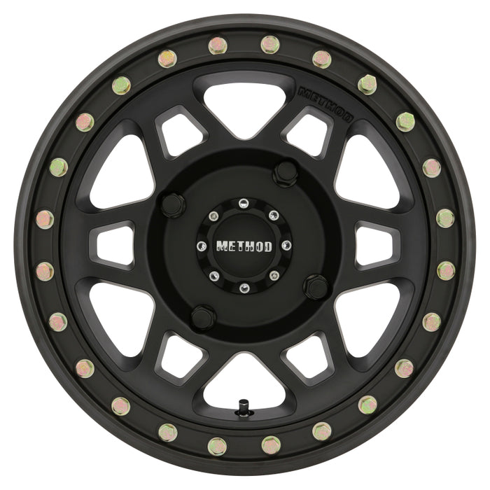 Method Wheels MR40557047543B Method MR405 UTV Beadlock 15x7 / 4+3/13mm Offset / 4x136 / 106mm CB Matte Black Wheel