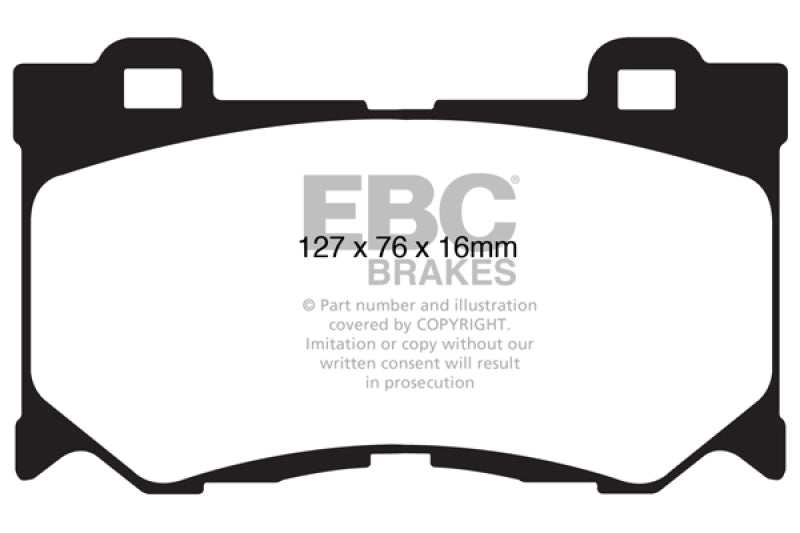 EBC DP41823R 08-13 Infiniti FX50 5.0 Yellowstuff Front Brake Pads